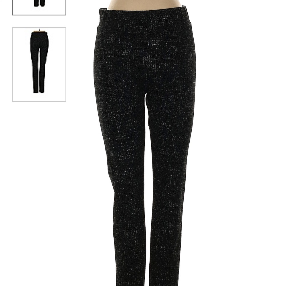 LOFT black speckled leggings, L, Never worn